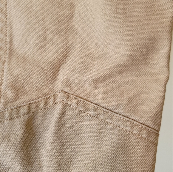 Ralph Lauren Polo Jeans Beige Tan Cotton Denim Jacket Coat - Picture 4 of 8